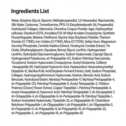 SUNGBOON EDITOR Glow Intensive Silk Peptide Ampoule, Copper Peptides Serum for Face with Collagen & Multi Peptides, Hydrating Korean Skincare Facial Serum for Smooth-Looking Skin, 1.35 fl oz