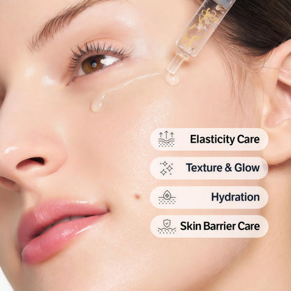 SUNGBOON EDITOR Glow Intensive Silk Peptide Ampoule, Copper Peptides Serum for Face with Collagen & Multi Peptides, Hydrating Korean Skincare Facial Serum for Smooth-Looking Skin, 1.35 fl oz